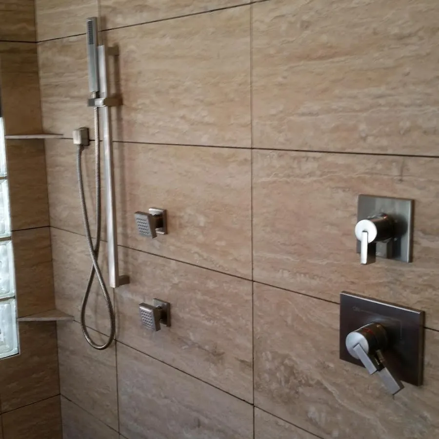 Shower fixture installation for Water Heater Replacement in Stillwater
